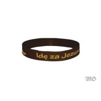 Bransoletka silikonowa - Idę za Jezusem