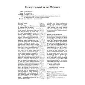 Nowe Przymierze - Pismo Święte Nowego Testamentu. Oprawa miękka winylowa. - obrazek 3