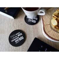 Podkładka korkowa okrągła - Pan twierdzą i skałą