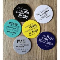 Podkładka korkowa okrągła - Pan twierdzą i skałą - obrazek 2