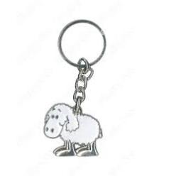 Brelok metalowy owieczka – biały - obrazek 2
